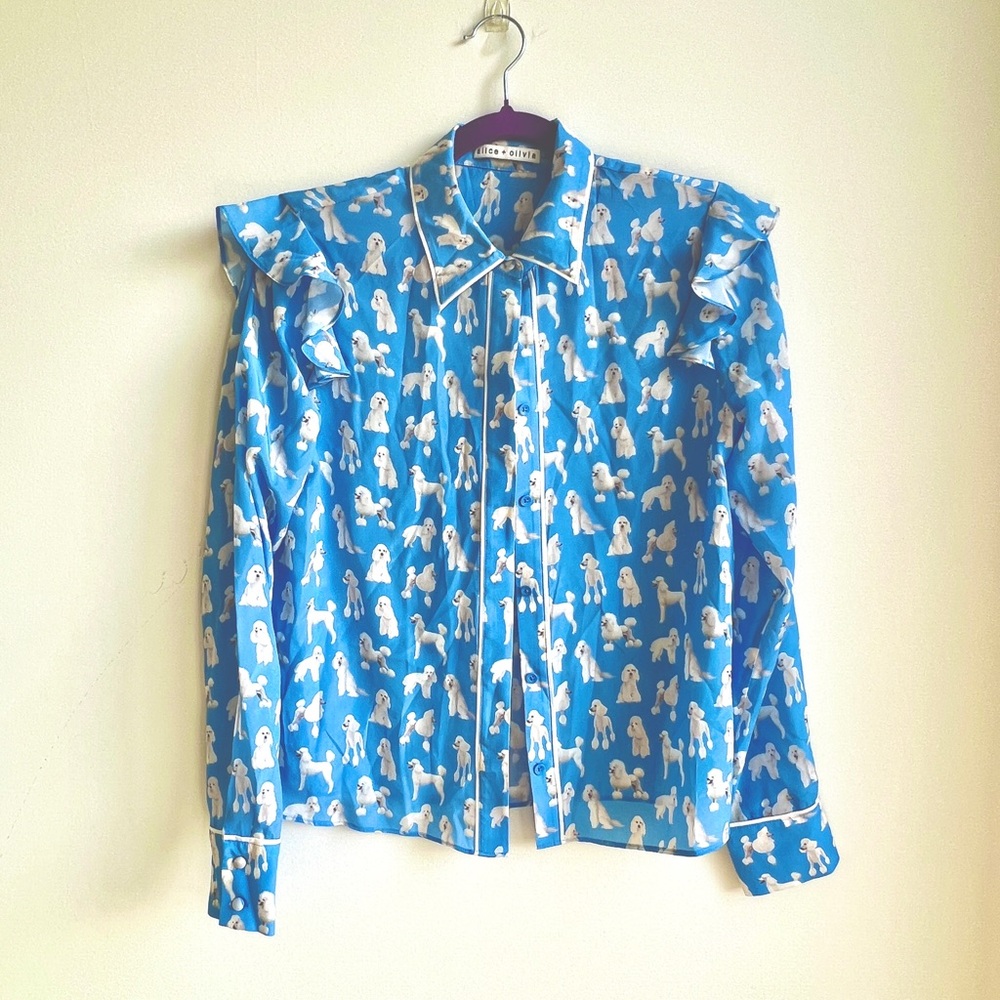 NWOT Alice + Olivia Blouse - Picture 3 of 6